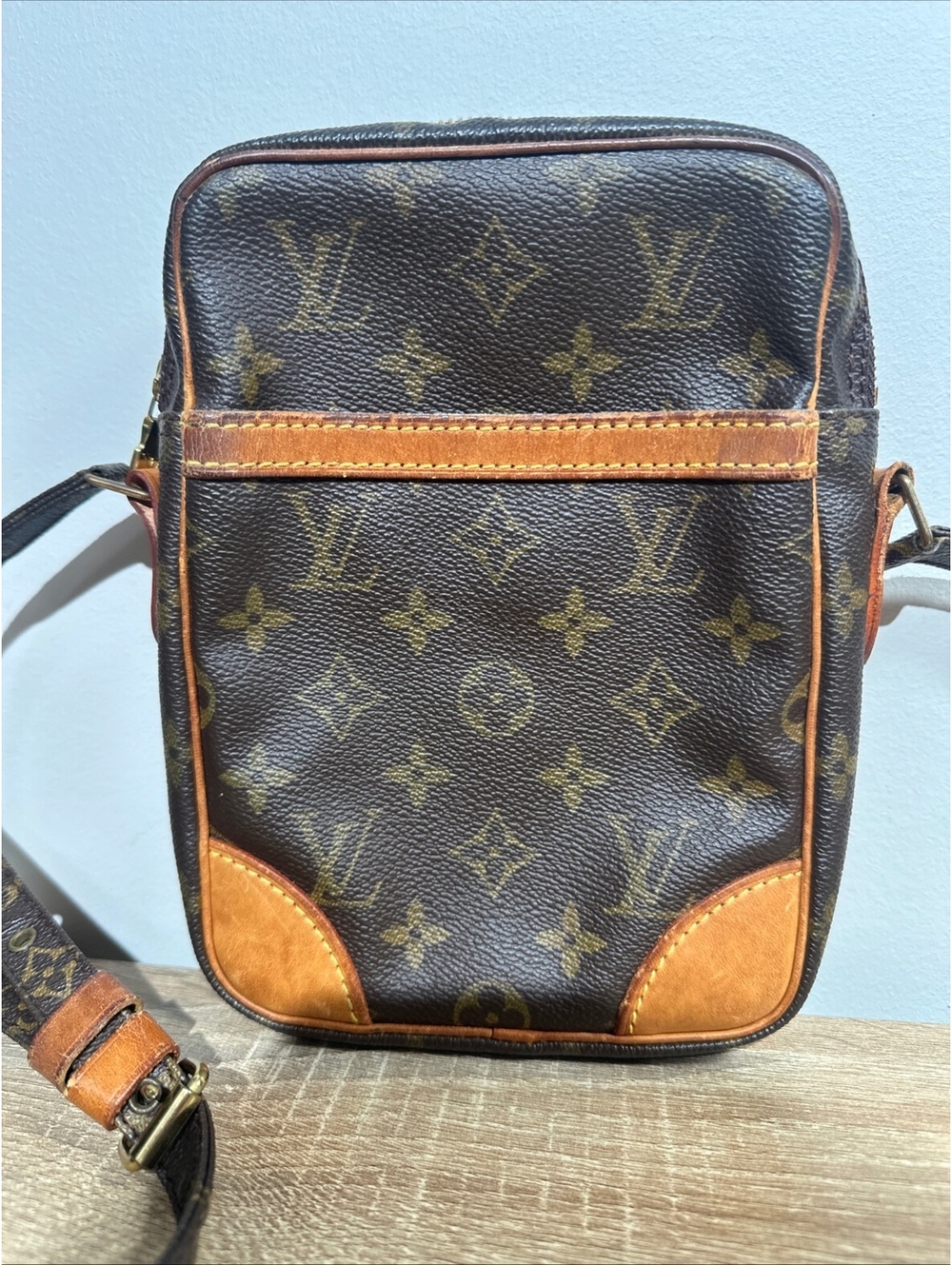 Louis Vuitton Danube Monogram Crossbody Shoulder Bag Vintage